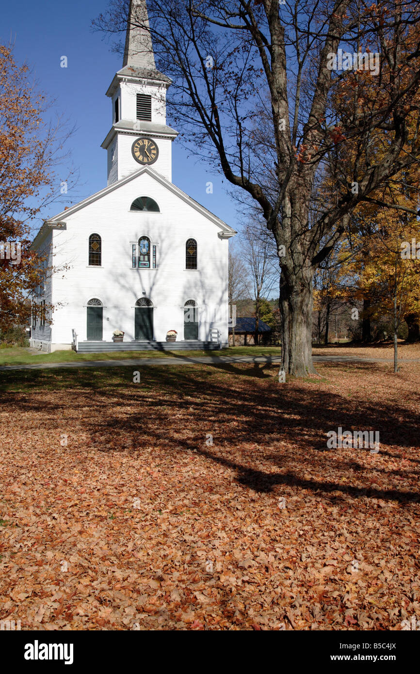 First Baptist Church during the autumn months Located in Cornish New