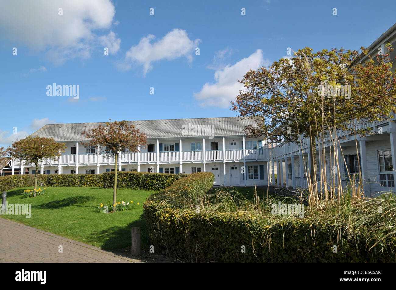 Holiday Chalets Butlins Skegness Lincolnshire England UK Stock Photo