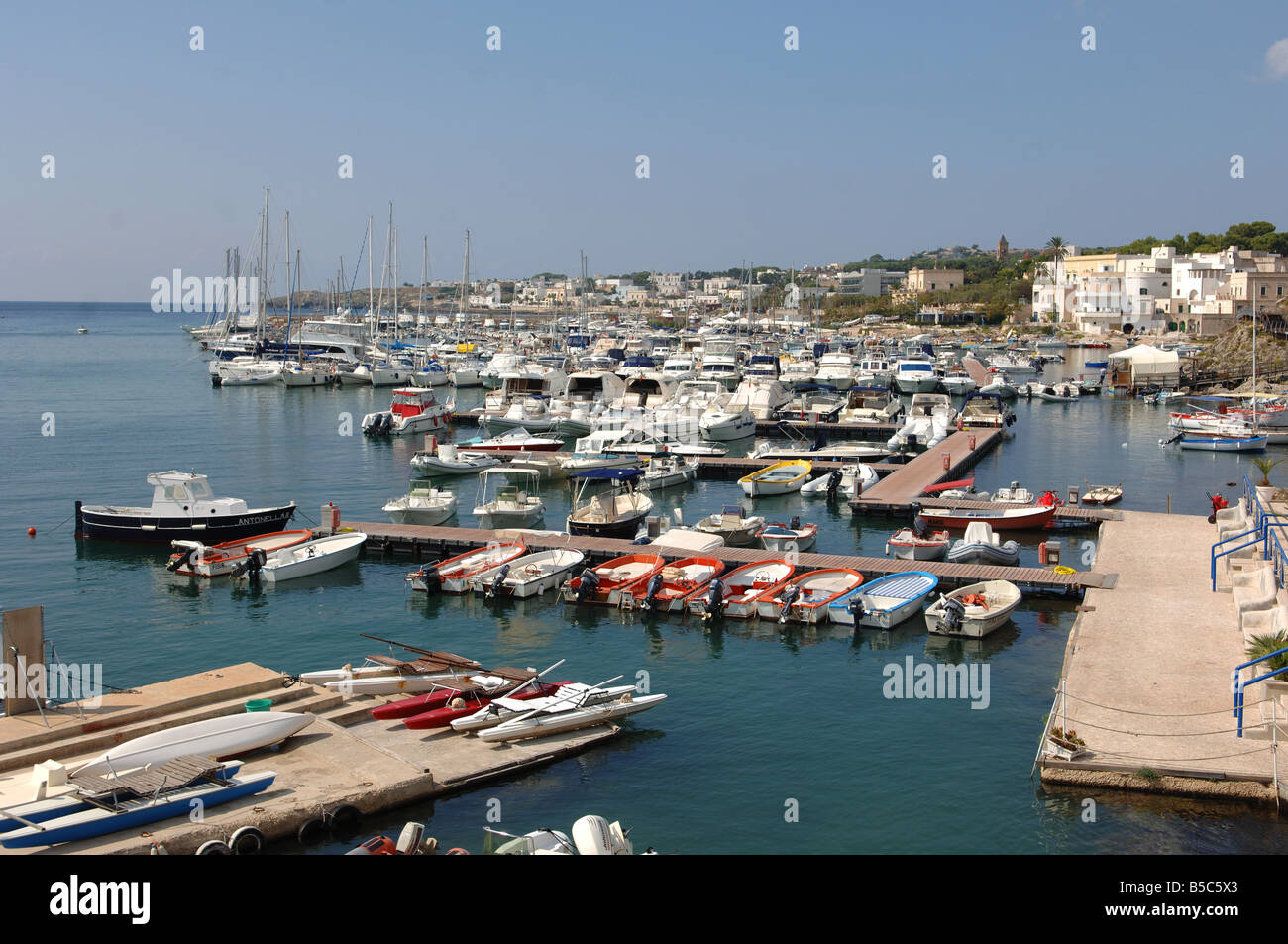 The marina Santa Maria di Leuca Puglia Italy Stock Photo