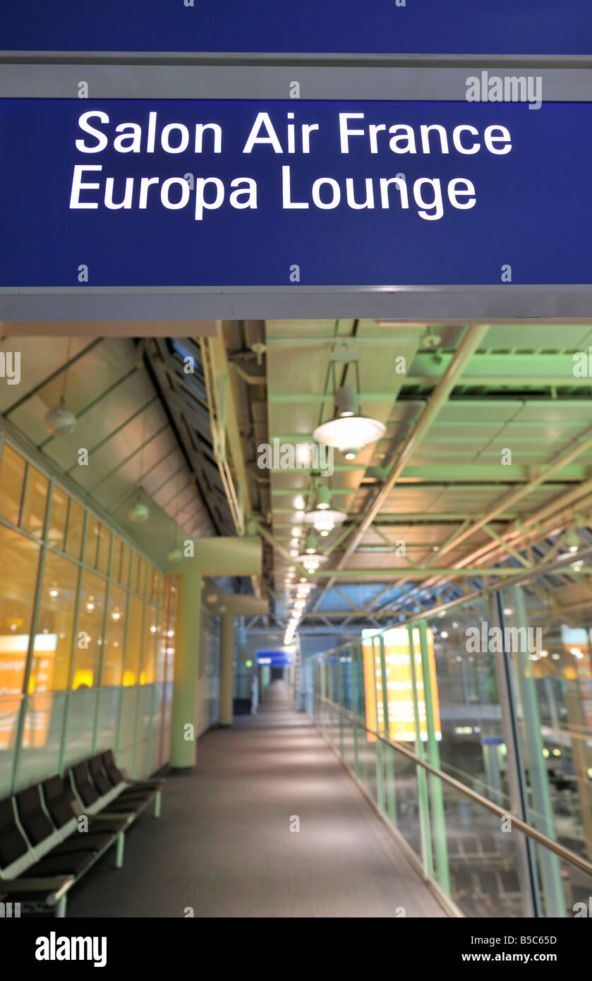 Airline Lounge of Air France, Munich airport DE Stock Photo - Alamy