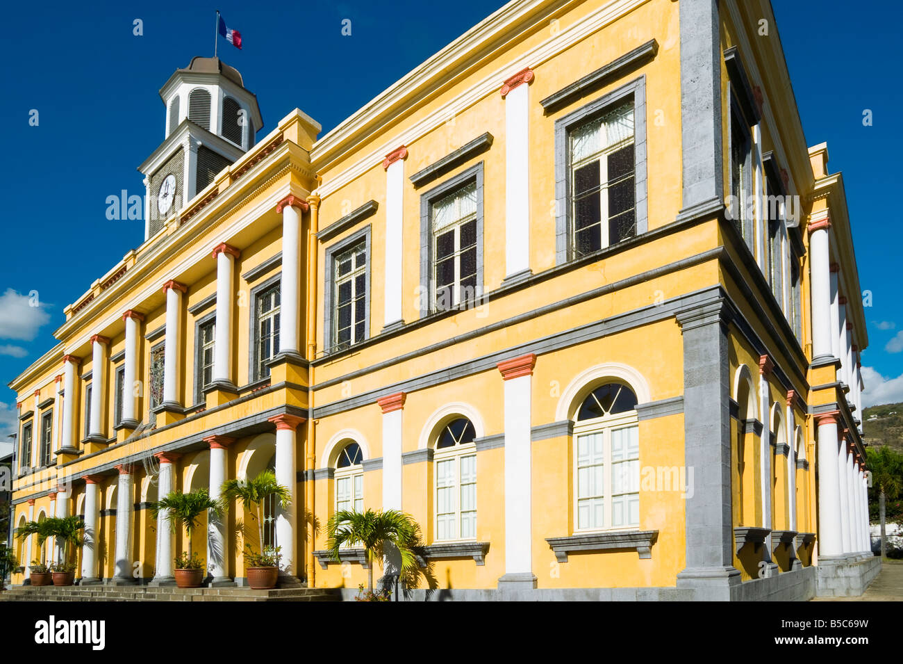 TOWN HALL SAINT DENIS REUNION ISLAND Stock Photo Alamy