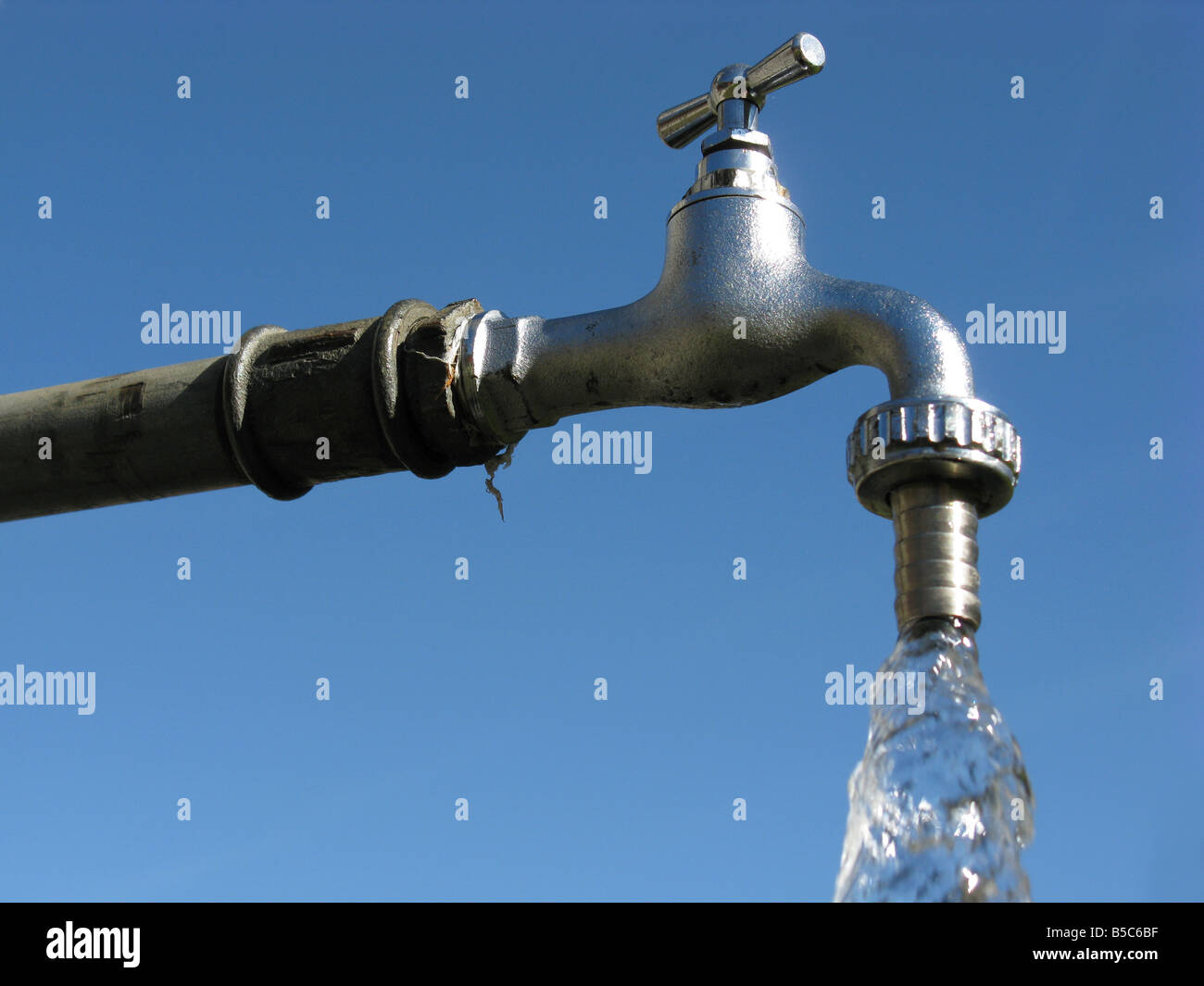 running water tap Stock Photo Alamy