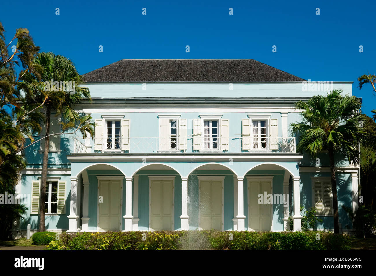 COLONIAL HOUSE SAINT DENIS REUNION ISLAND Stock Photo Alamy