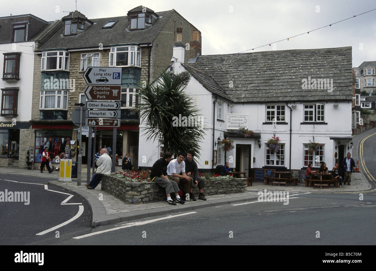 High Street Swanage town centre Dorset UK Stock Photo Alamy
