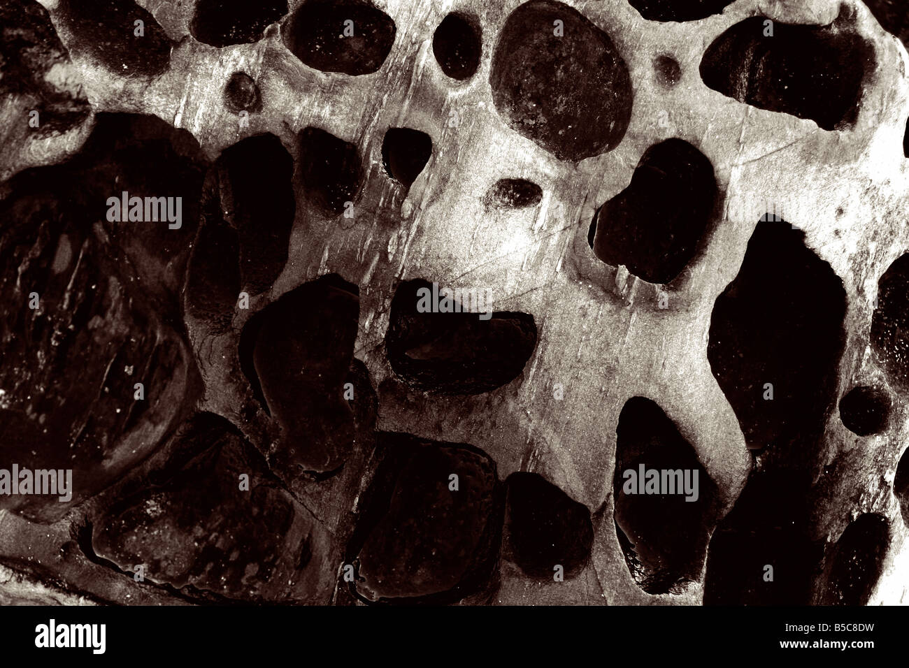 Moody rock formation Stock Photo