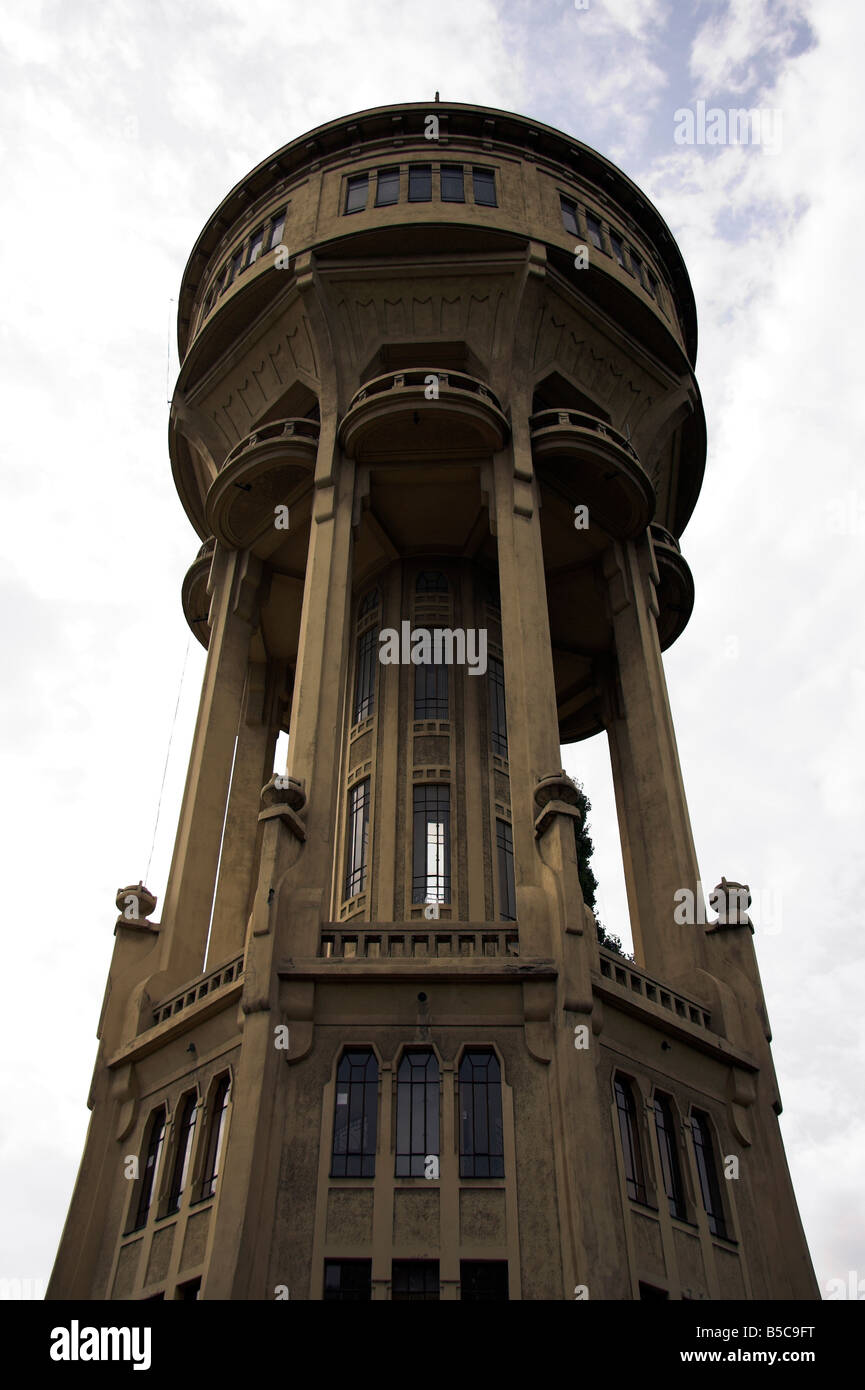 Octagonal water tower, Margaret Island, Budapest, Hungary Stock Photo