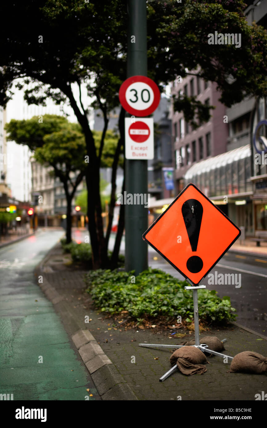 Lambton Quay Wellington New Zealand Stock Photo