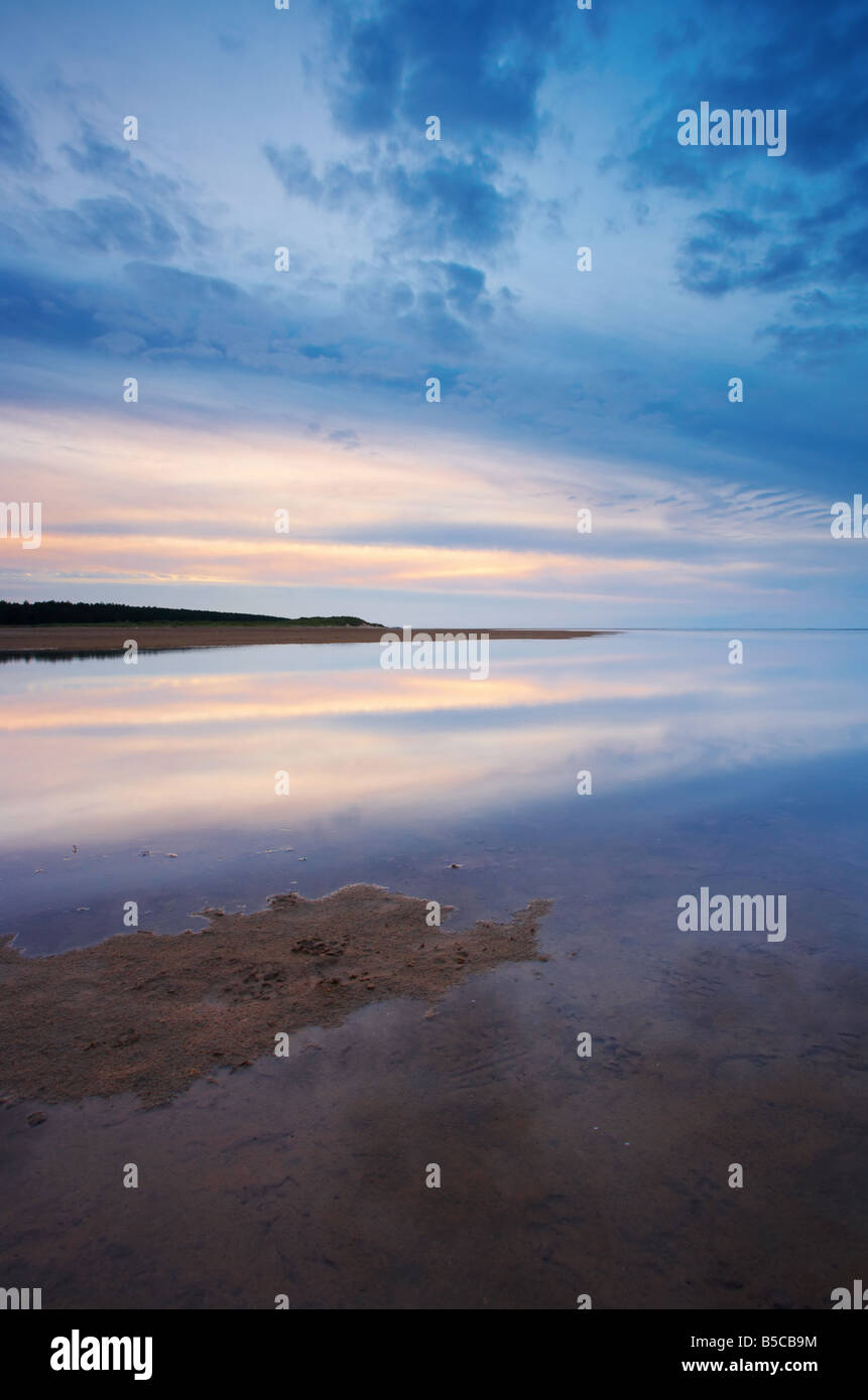 A view of Holkham Beach on the North Norfolk Coast Stock Photo