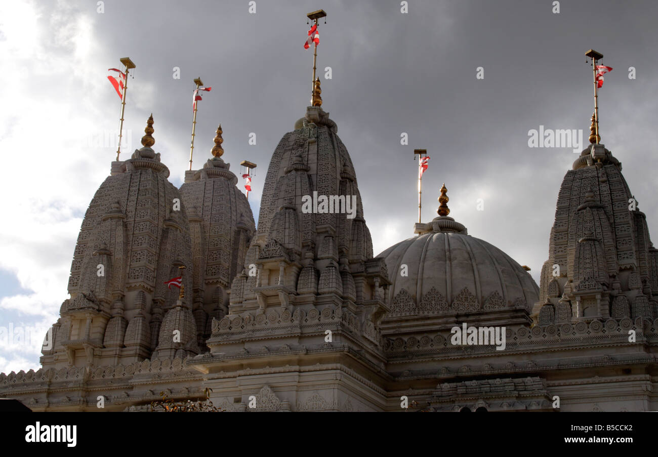 Shree Swaminarayan Mandir Hindu Temple Neasden London Stock Photo