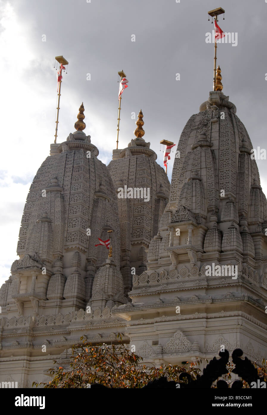 Shree Swaminarayan Mandir Hindu Temple Neasden London Stock Photo