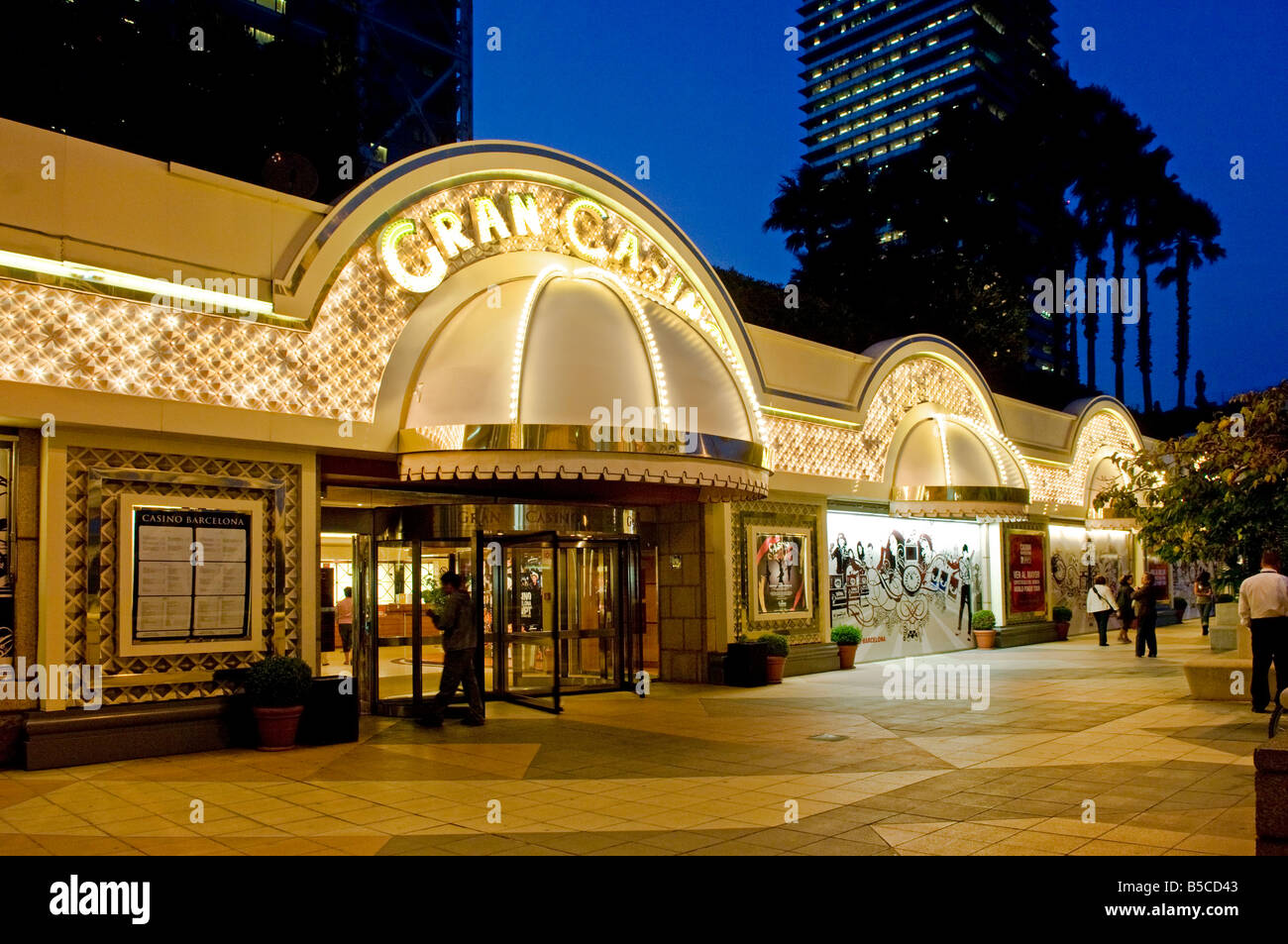 Barcelona casino at night Stock Photo