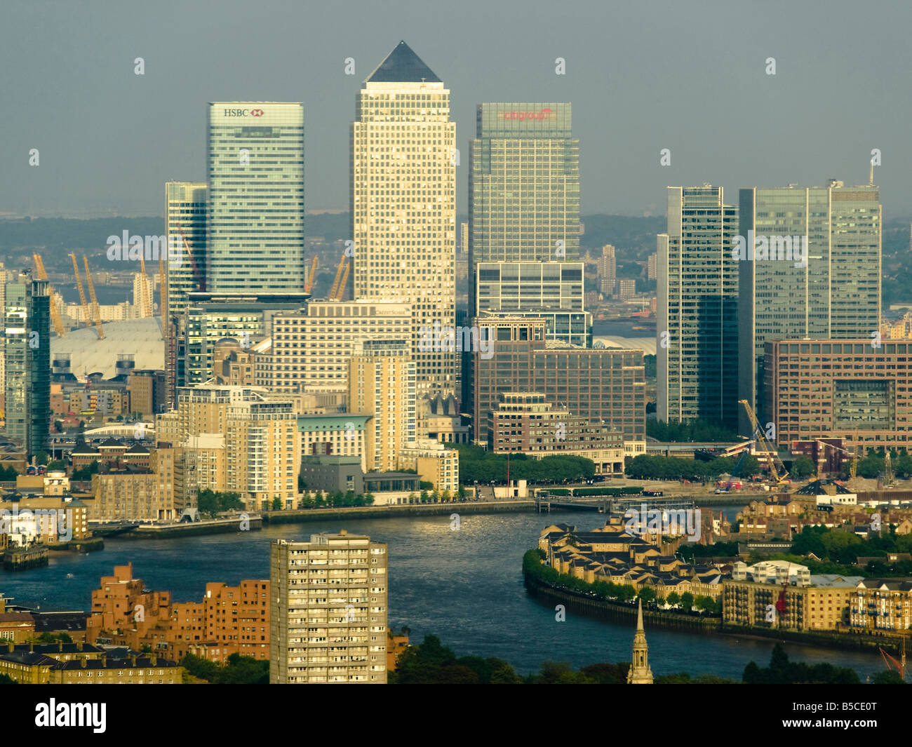 Canary Wharf financial disctict, London Stock Photo - Alamy