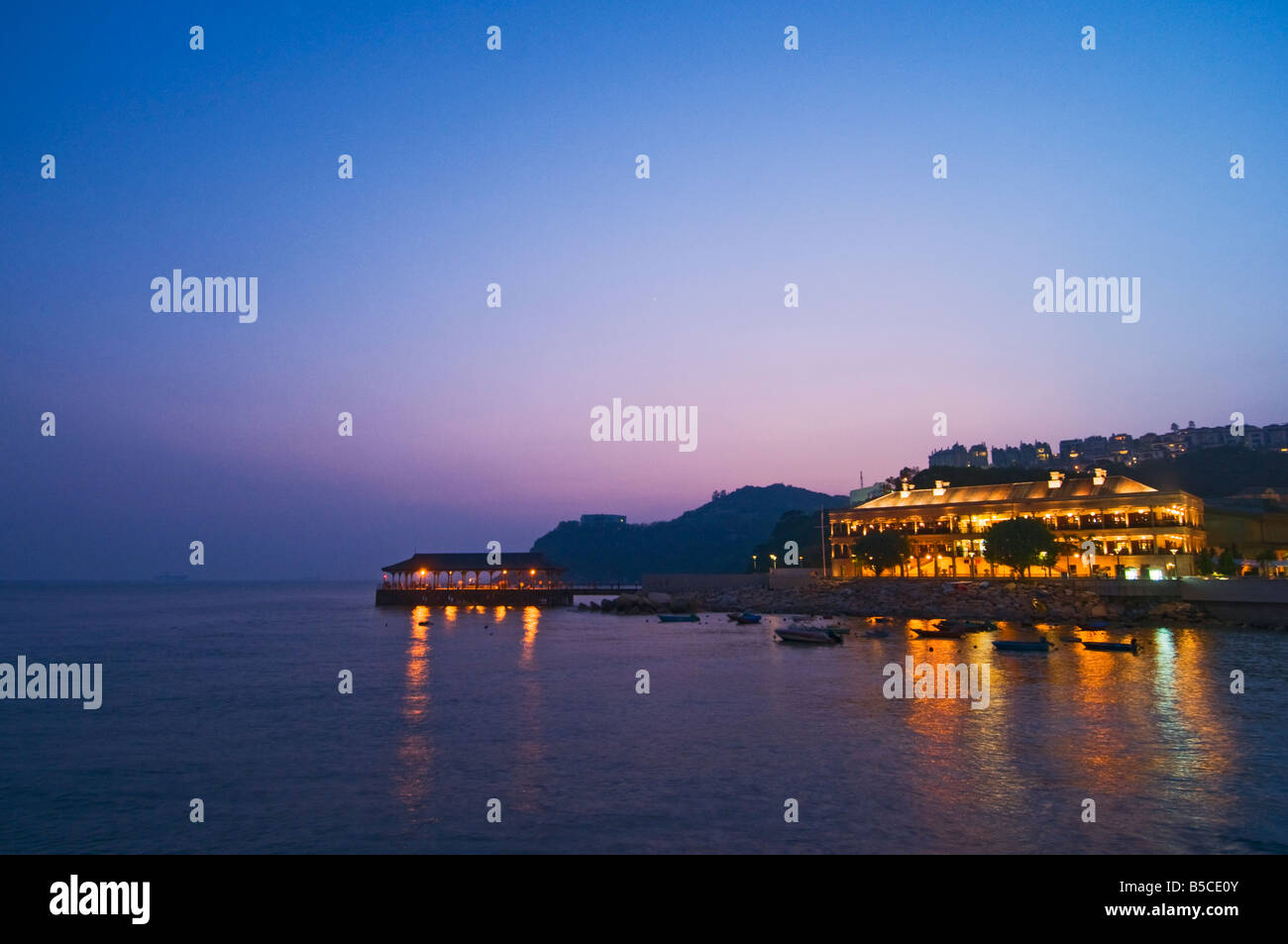 'The new Stanley market  pier Hong Kong' Stock Photo