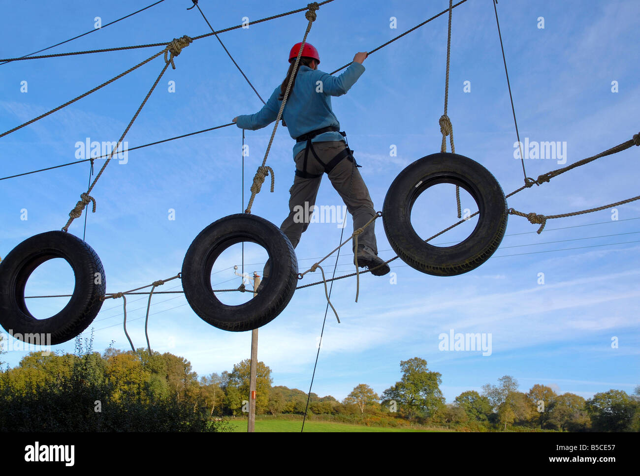 Lady in ropes hi-res stock photography and images - Alamy