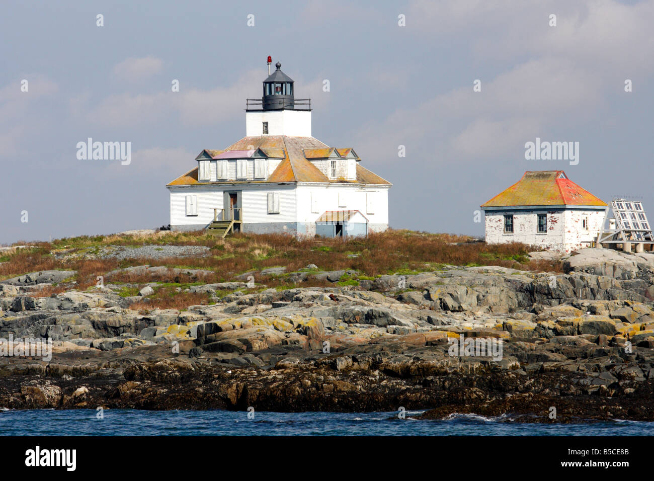 Egg Rock Lighthouse, Bar Harbor, Maine, USA Stock Photo