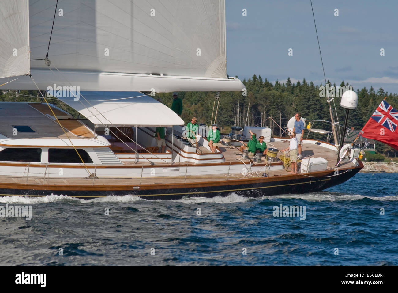Sailing Yacht Whisper Close Hauled Stock Photo Alamy