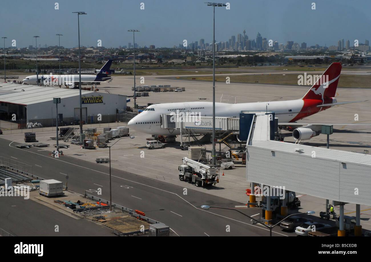Kingsford Smith International Sydney Airport Australia Stock Photo