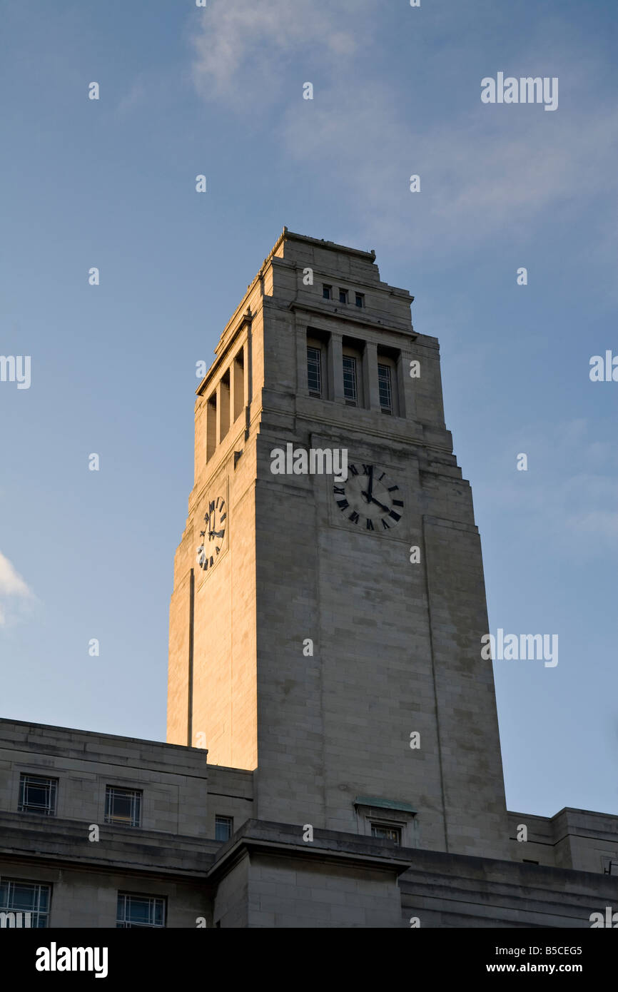 The Clock Tower at the Parkinson building, Leeds University Stock Photo Alamy