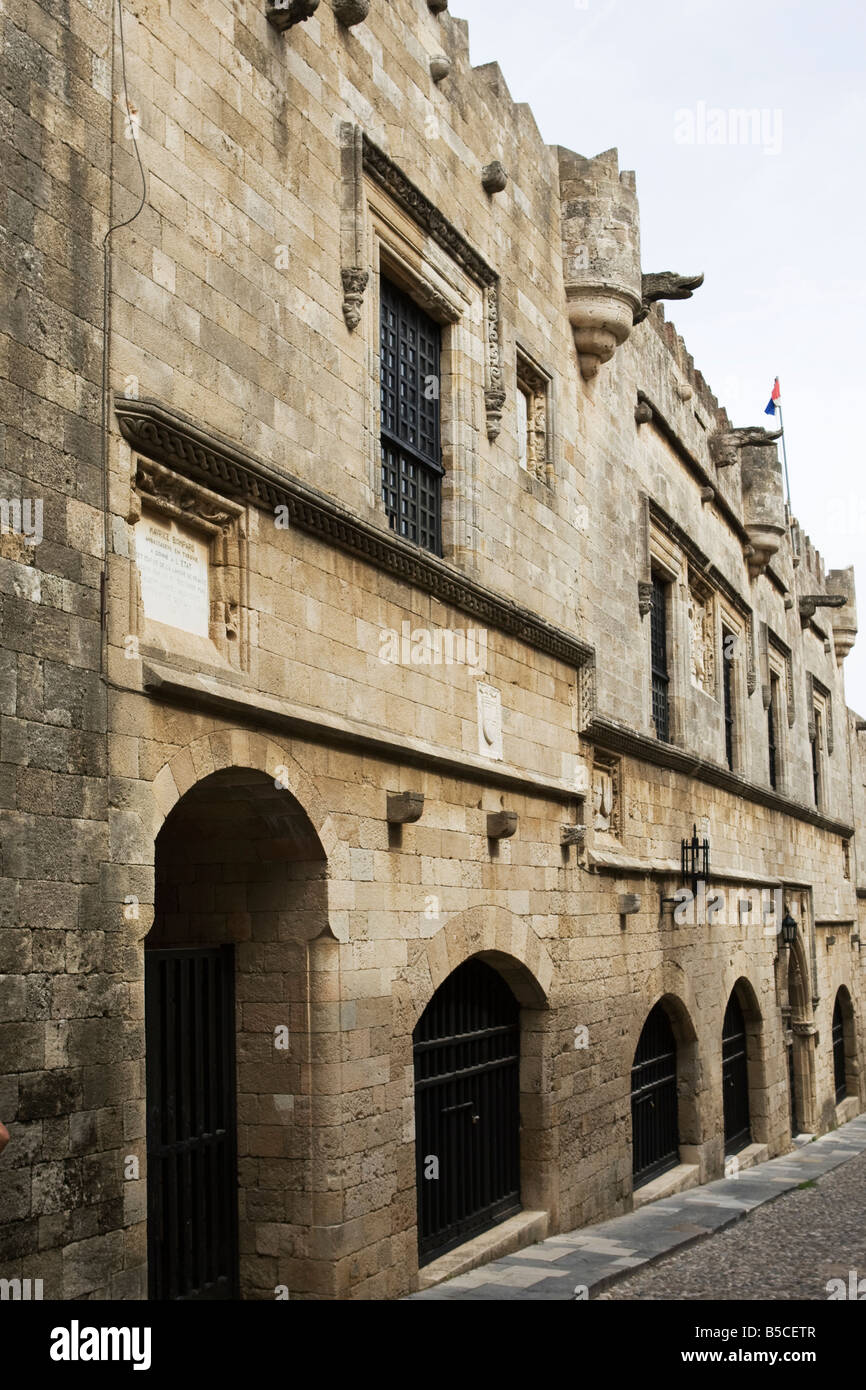 The Street of the Knights, Rhodes Old Town, Rhodes, Greece Stock Photo