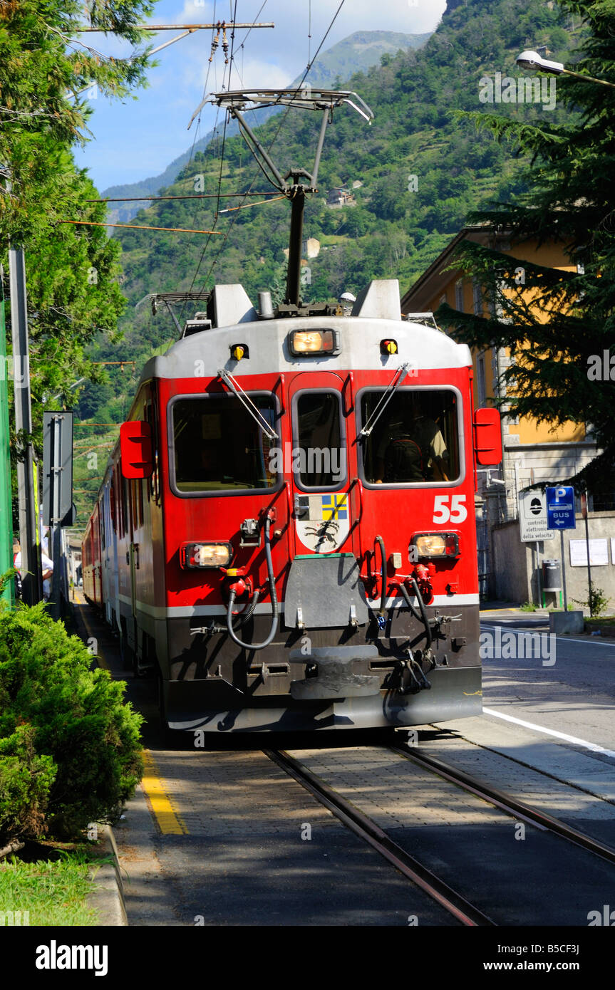 The Bernina Express from Switzerland to Italy Stock Photo Alamy