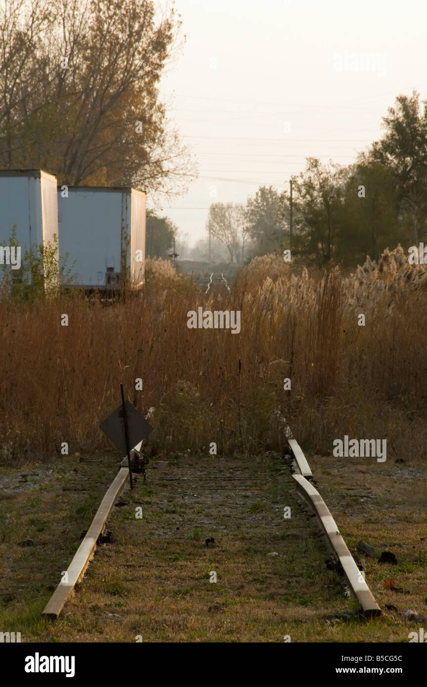Abandoned railroad overgrown weeds hi-res stock photography and images ...