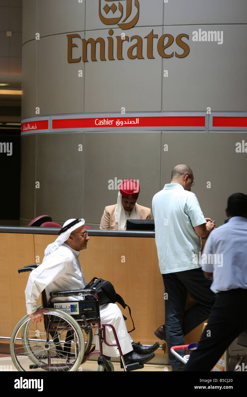 Dubai airport checking travel hi-res stock photography and images - Alamy