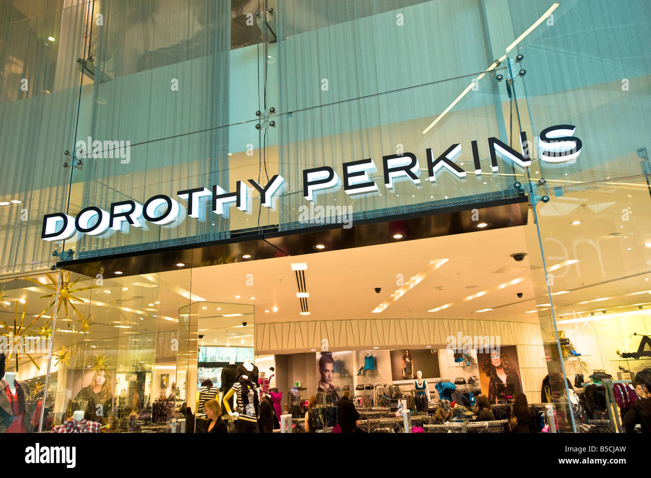 'Dorothy Perkins' outlet in Westfield Shopping Centre White City Development W12 London United Kingdom Stock Photo