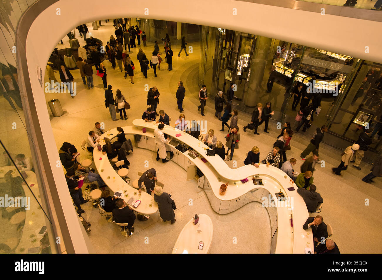 Searcy's Champagne Bar in Westfield Shopping Centre White City Development W12 London United Kingdom Stock Photo