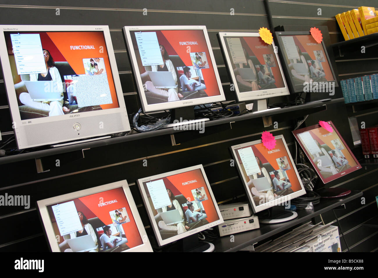 Computer outlet store front dubai uae interior uae Stock Photo Alamy