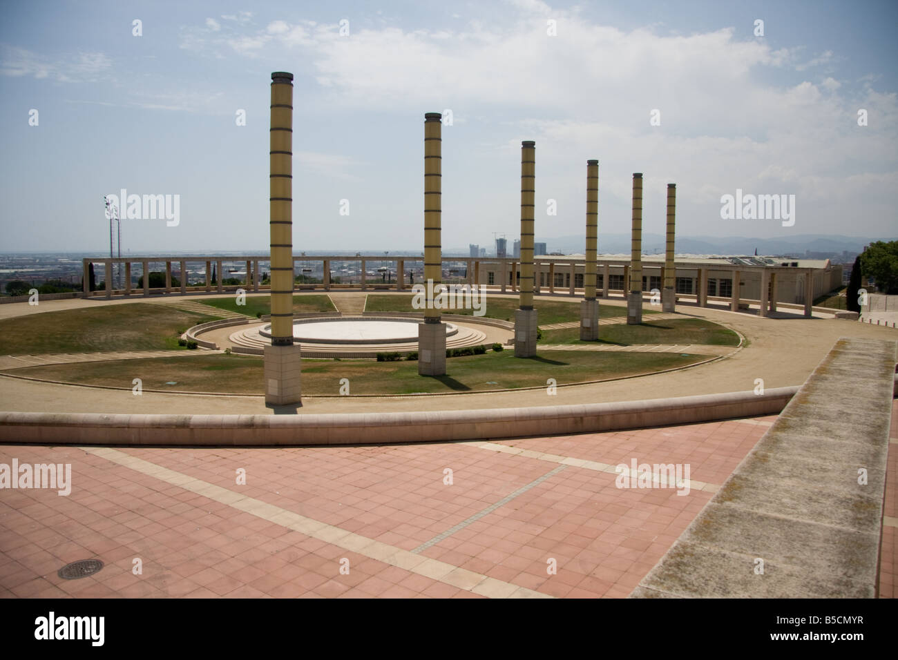 Pictures of the Barcelona Stadium and complex years on... Stock Photo