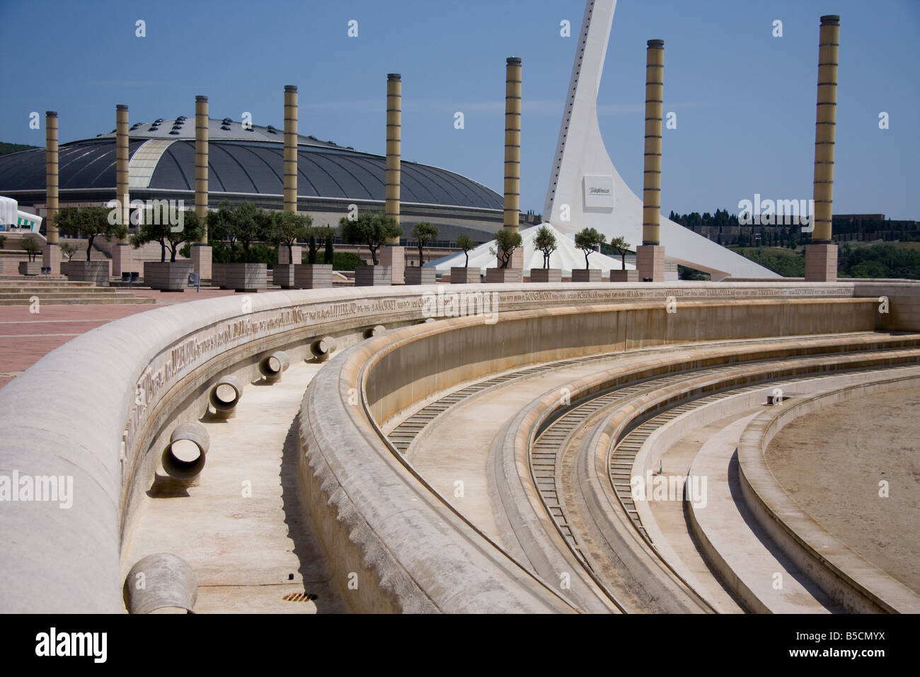 Pictures of the Barcelona Stadium and complex years on... Stock Photo