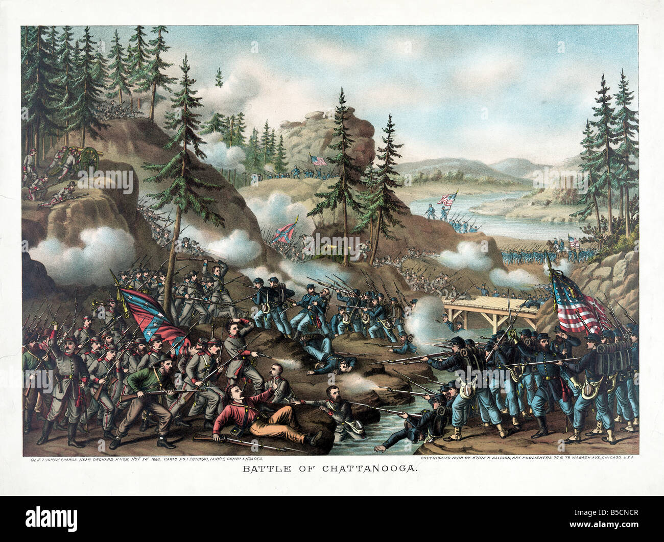 Battle of Chattanooga Stock Photo