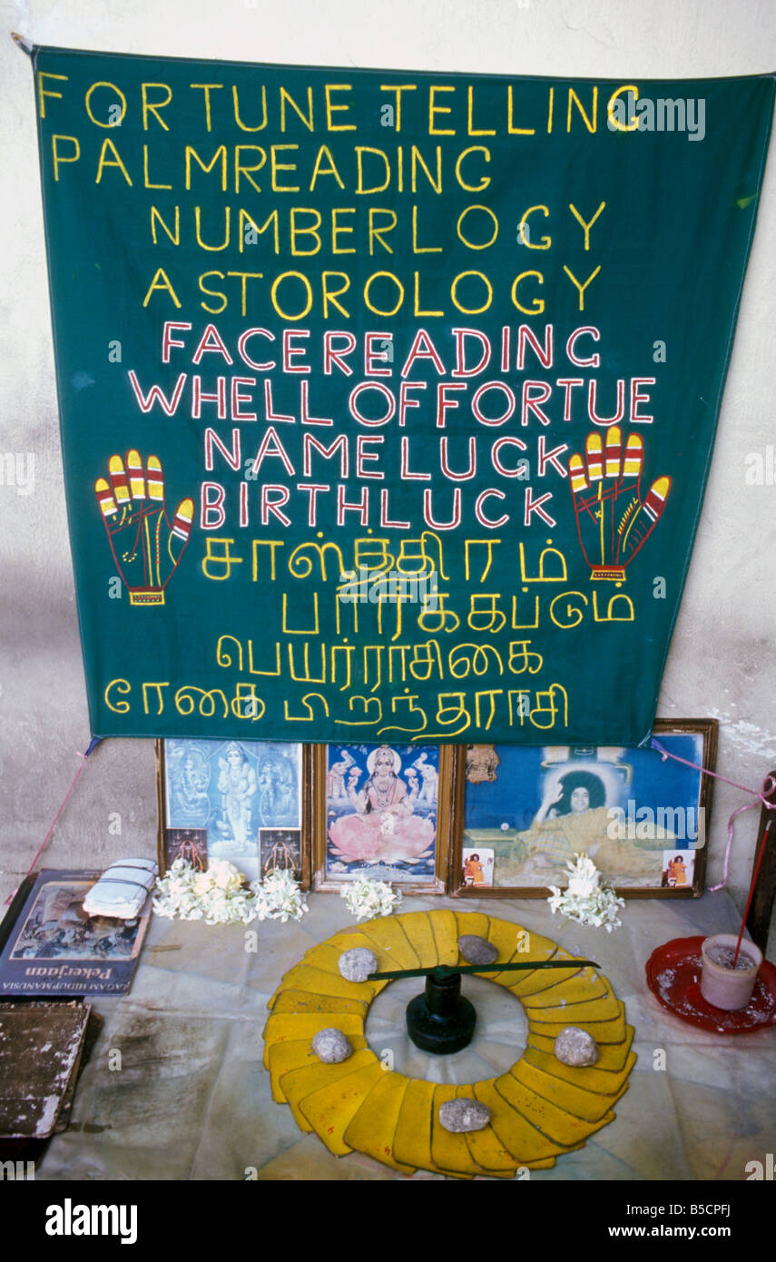 fortune teller s stall penang malaysia Stock Photo Alamy