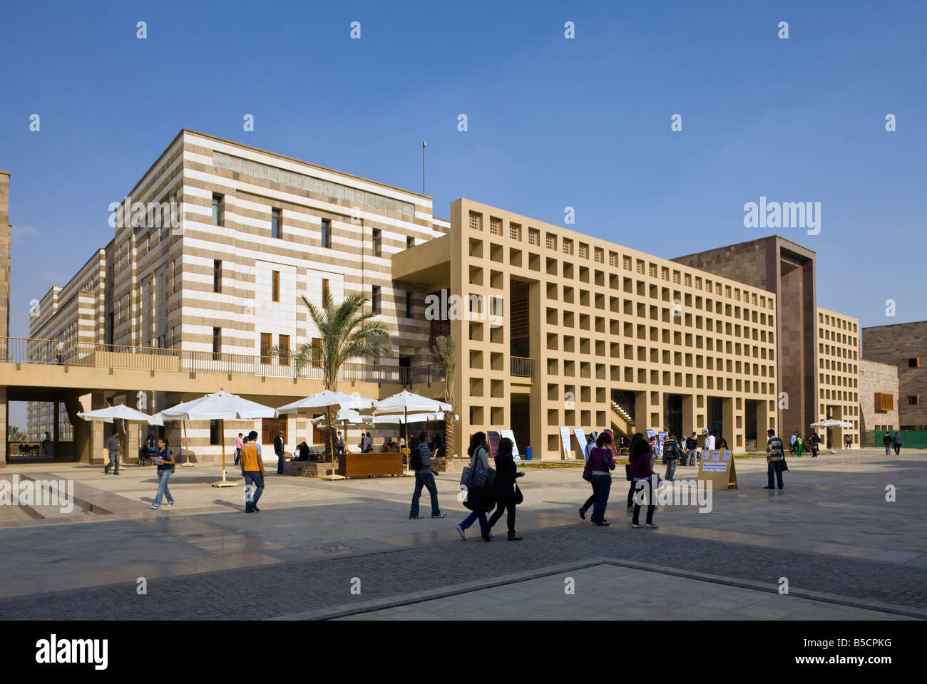 library, new campus, American University in Cairo, Egypt Stock Photo