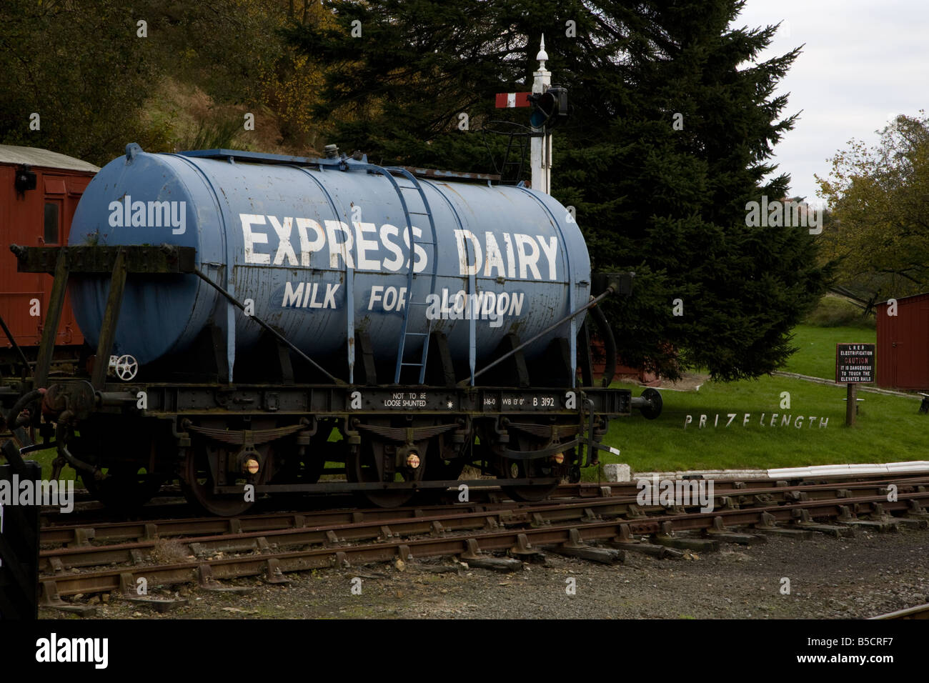 Milk By Rails Old milk rail truck at Goathland Station Sidings Stock Photo - Alamy