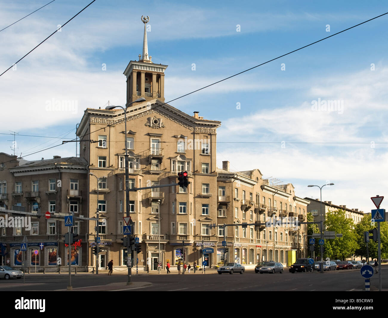 Soviet style apartment building (1954) in Tallinn, Estonia. Architect