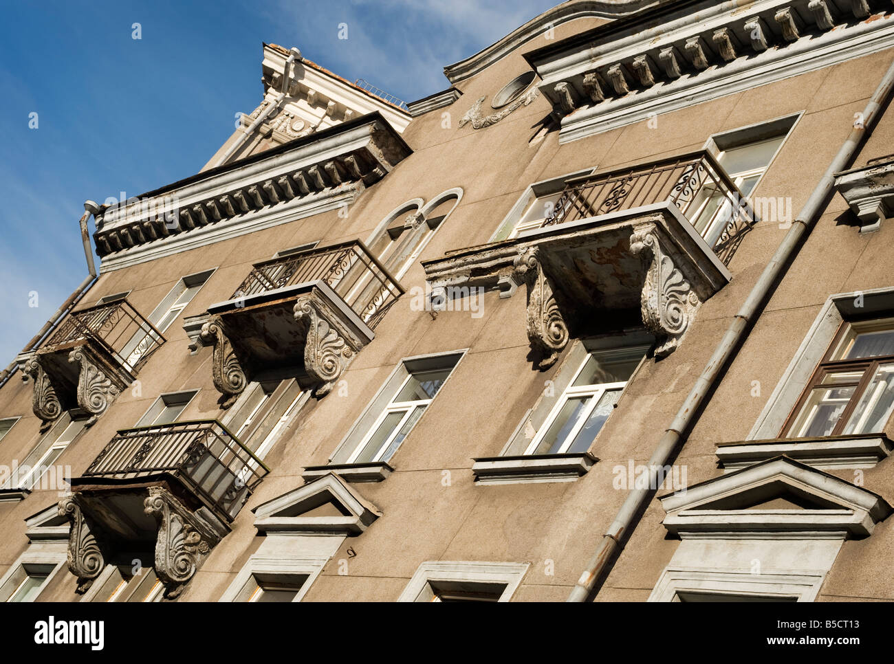 Soviet style apartment building (1954) in Tallinn, Estonia. Architect