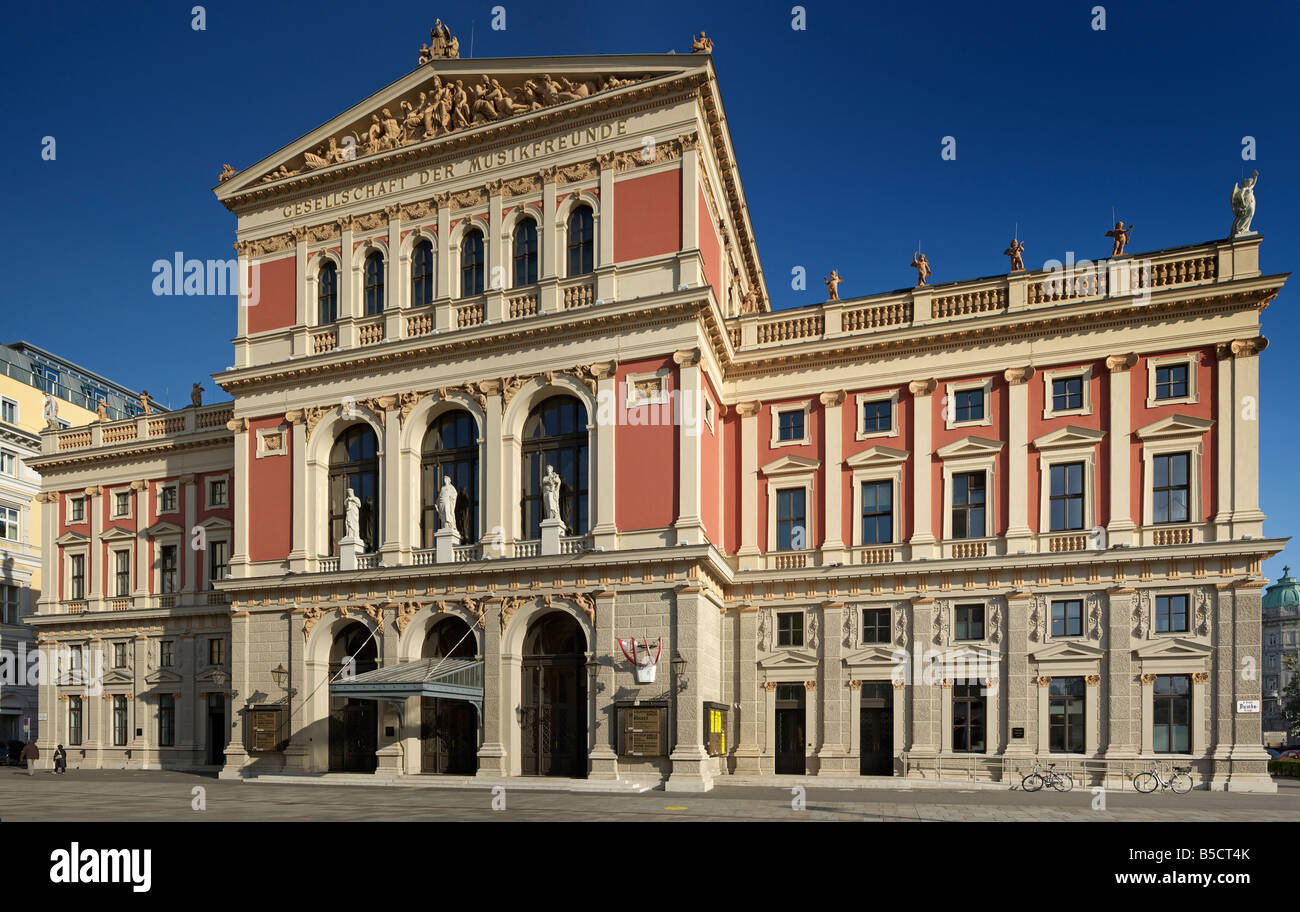 Gesellschaft der Musikfreunde Vienna Stock Photo