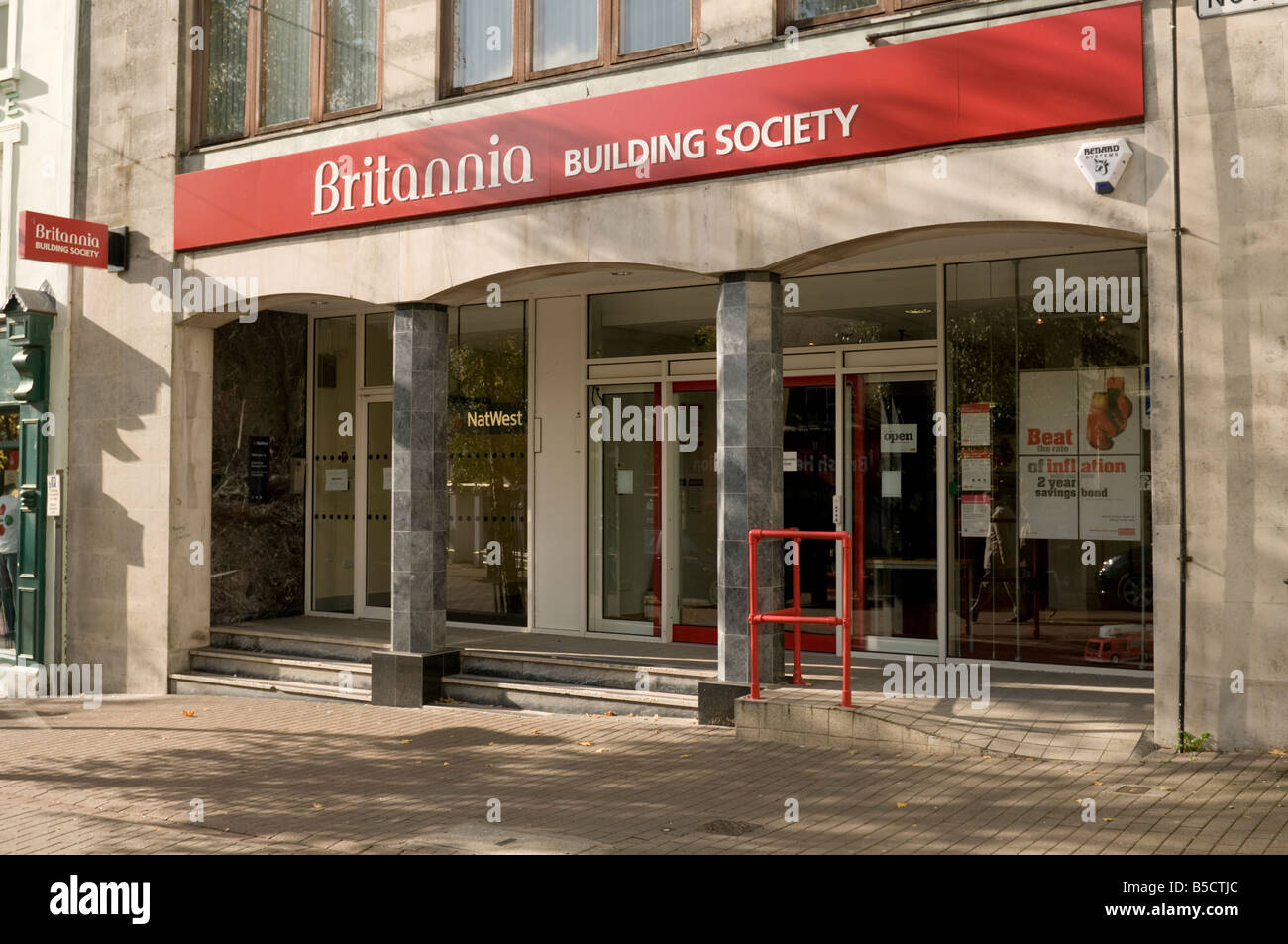 A branch of the Britannia Building Society, Carmarthen Wales UK Stock