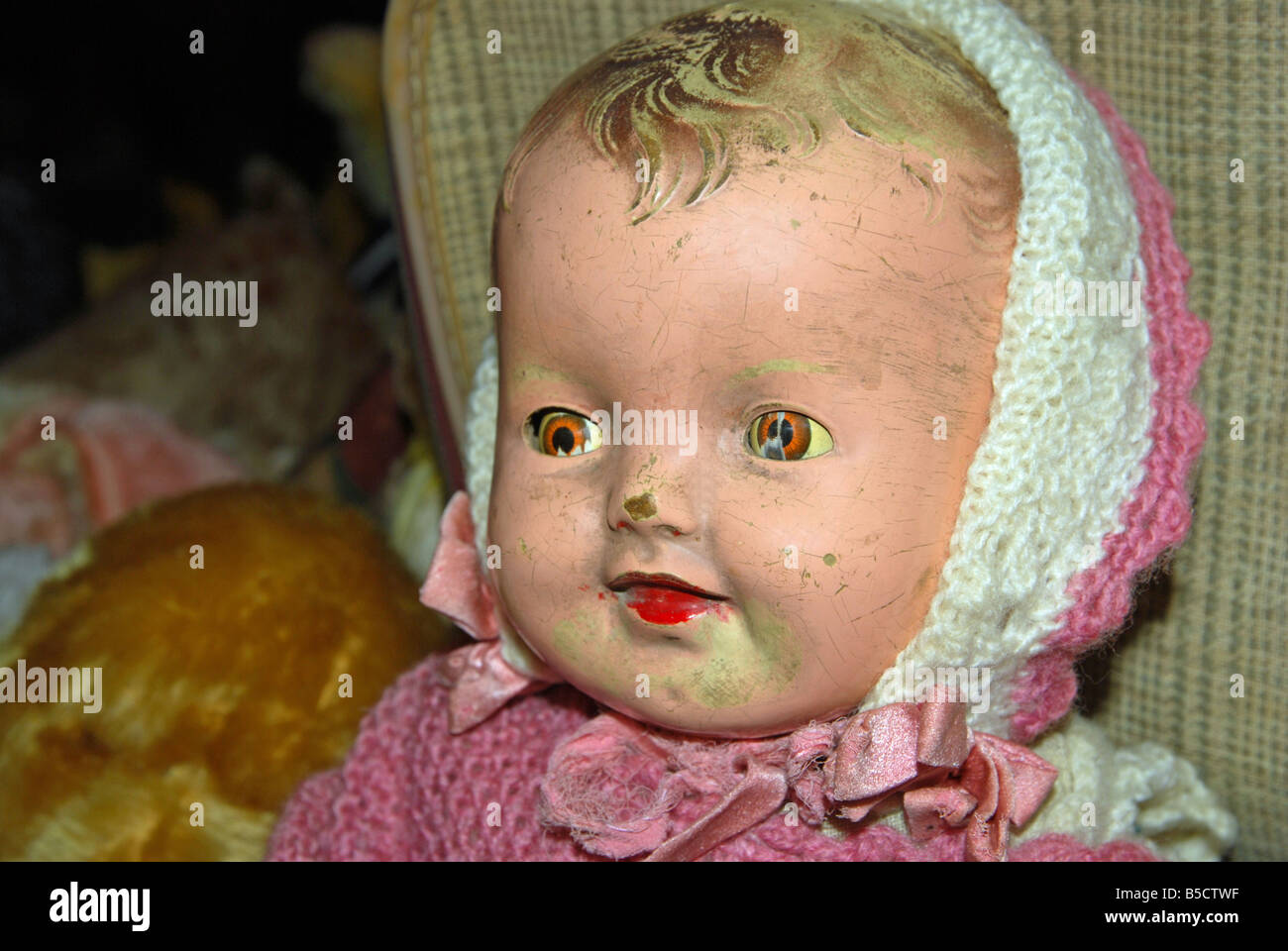 Antique doll. Newark, Nottinghamshire, England Stock Photo Alamy