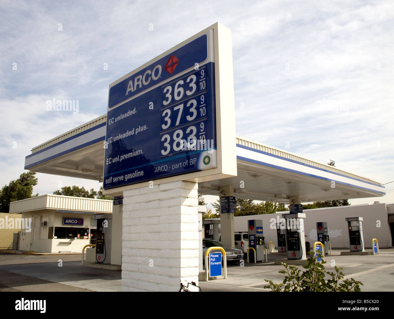 Arco gas station in San Jose California USA Stock Photo