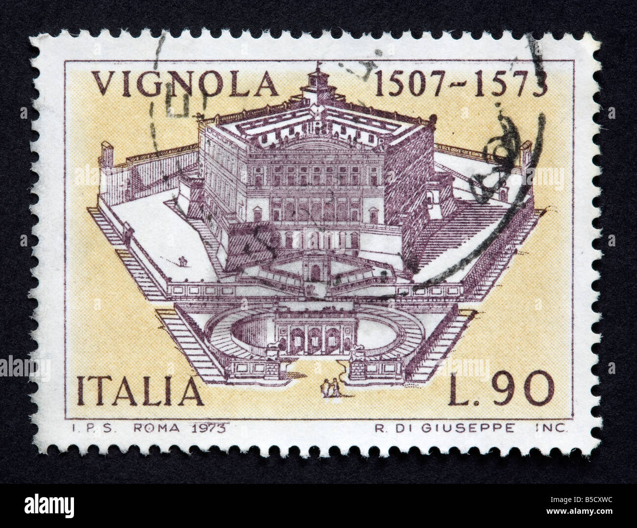 Italian postage stamp Stock Photo