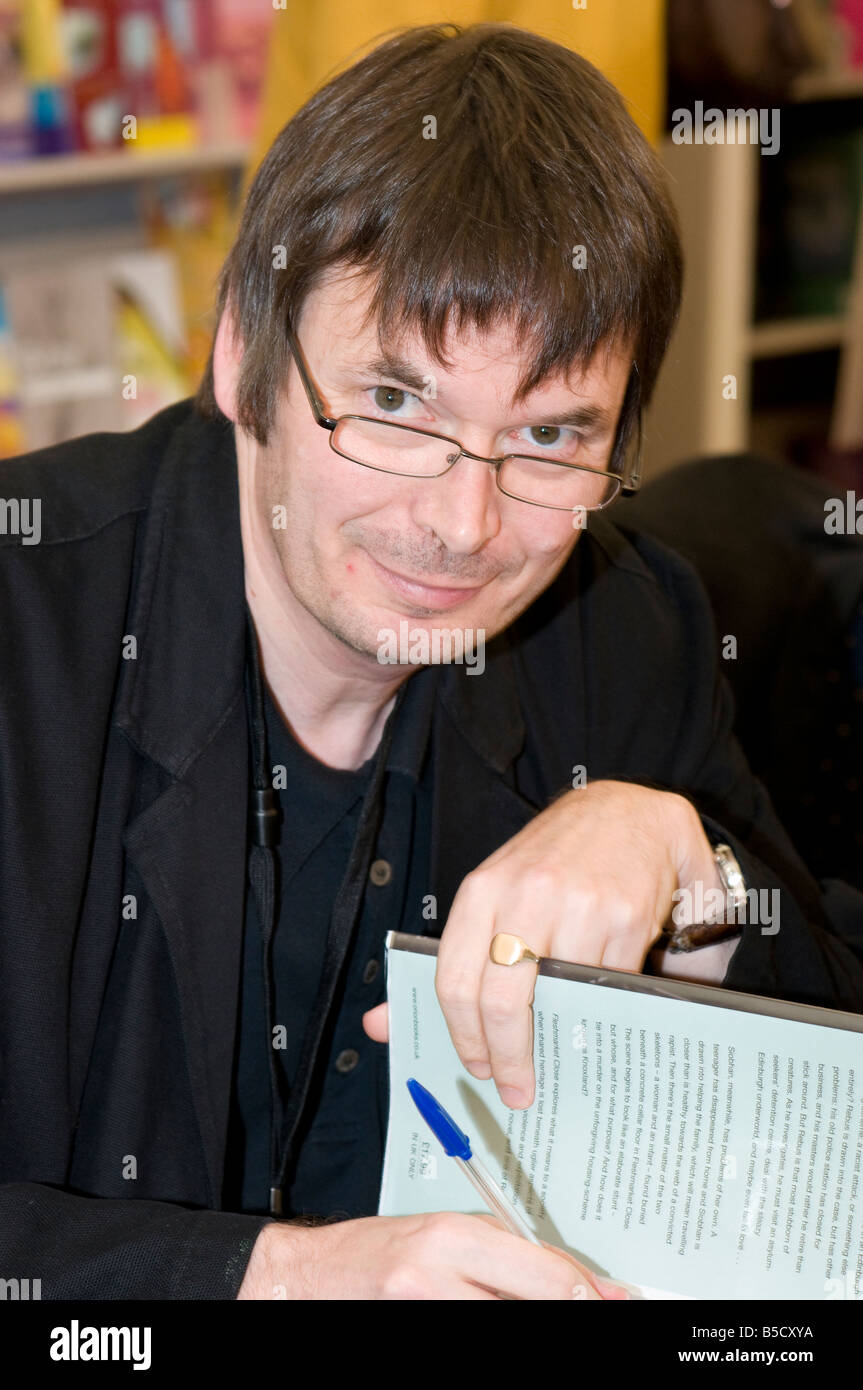 Ian Rankin author at the Cheltenham Literary Festival Gloucestershire