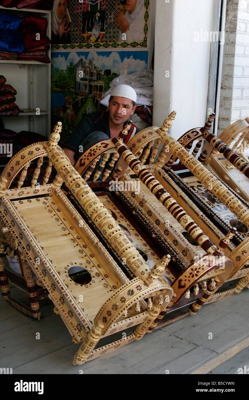 traditional wooden cradle