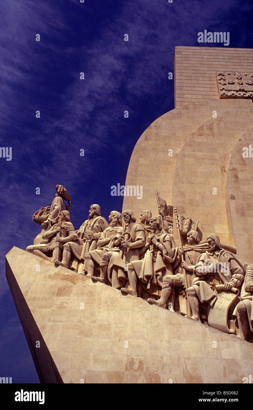 Monument to the Discoveries, Portugal Stock Photo