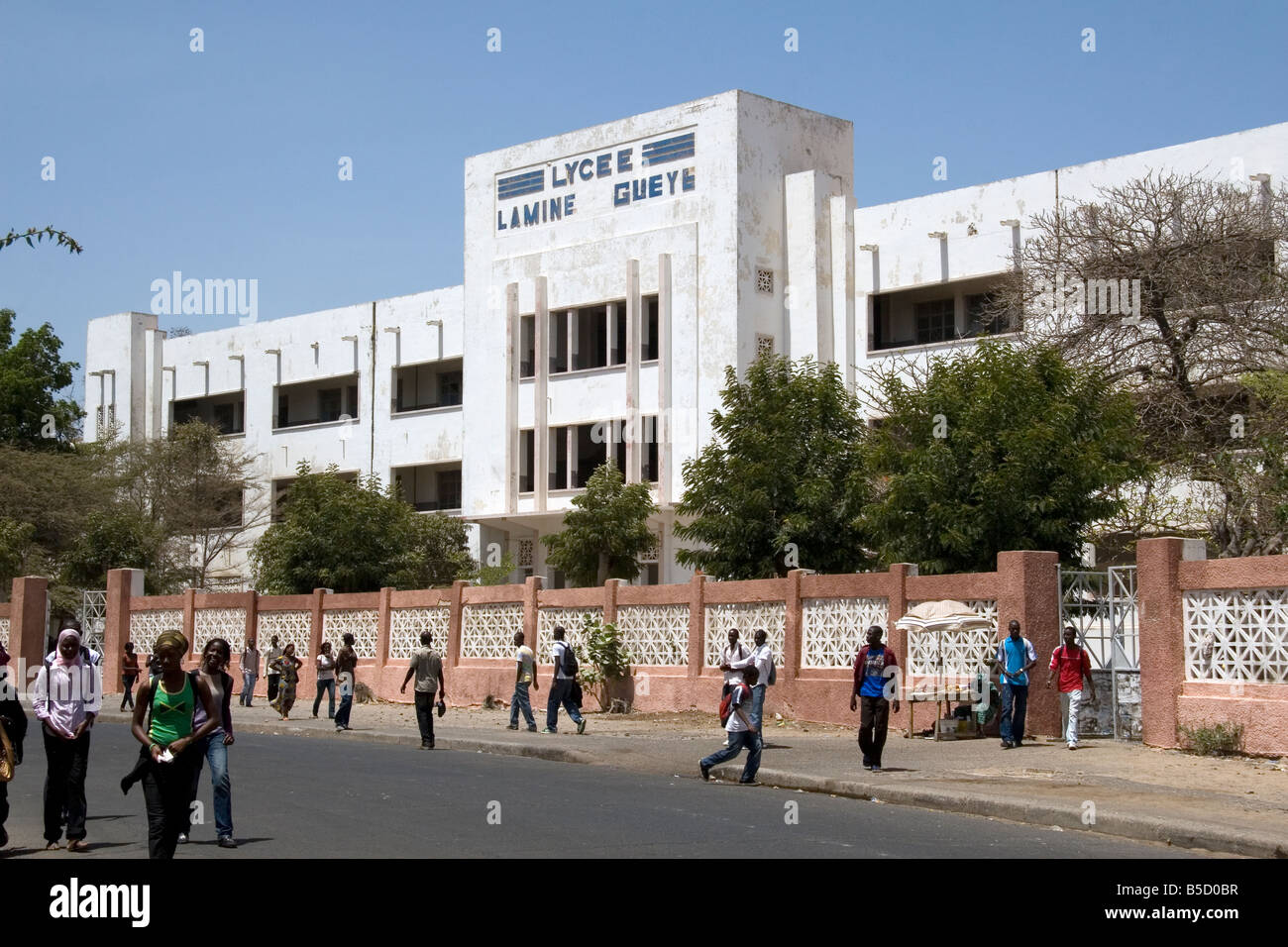 Lycée Lamine Gueye High School Dakar Senegal Stock Photo