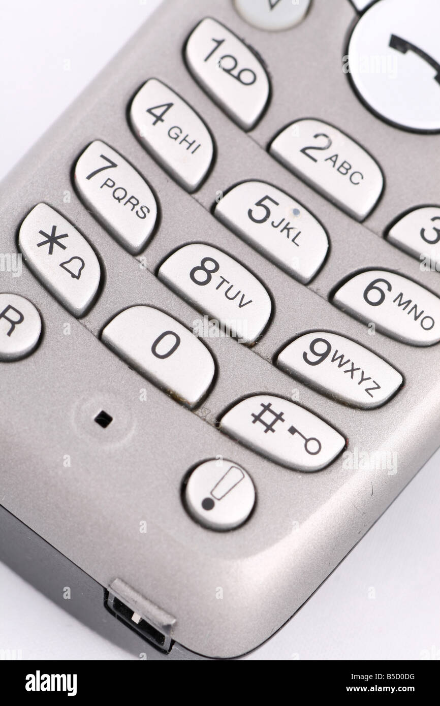 keypad of a cell phone electronic device phone buttons Stock Photo Alamy