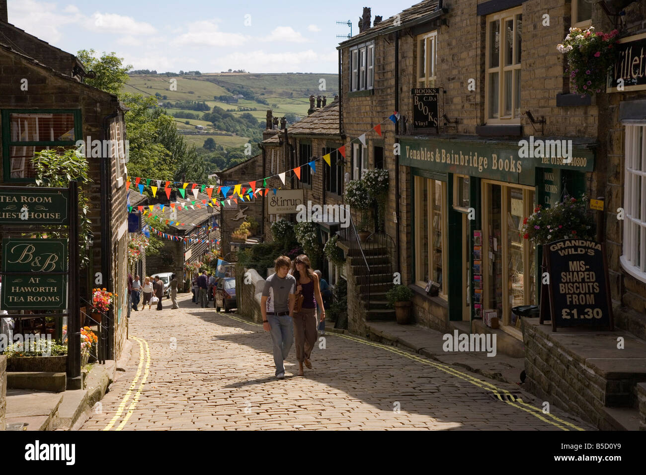 Haworth, Bronte Country, West Yorkshire, England, Europe Stock Photo