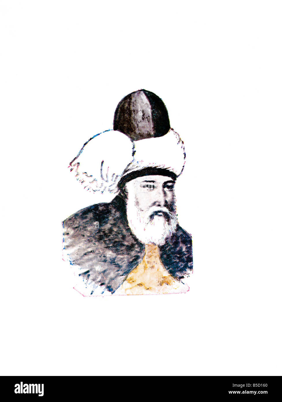 Mawlana Jalal ad-Din Muhammad Balkhi Stock Photo