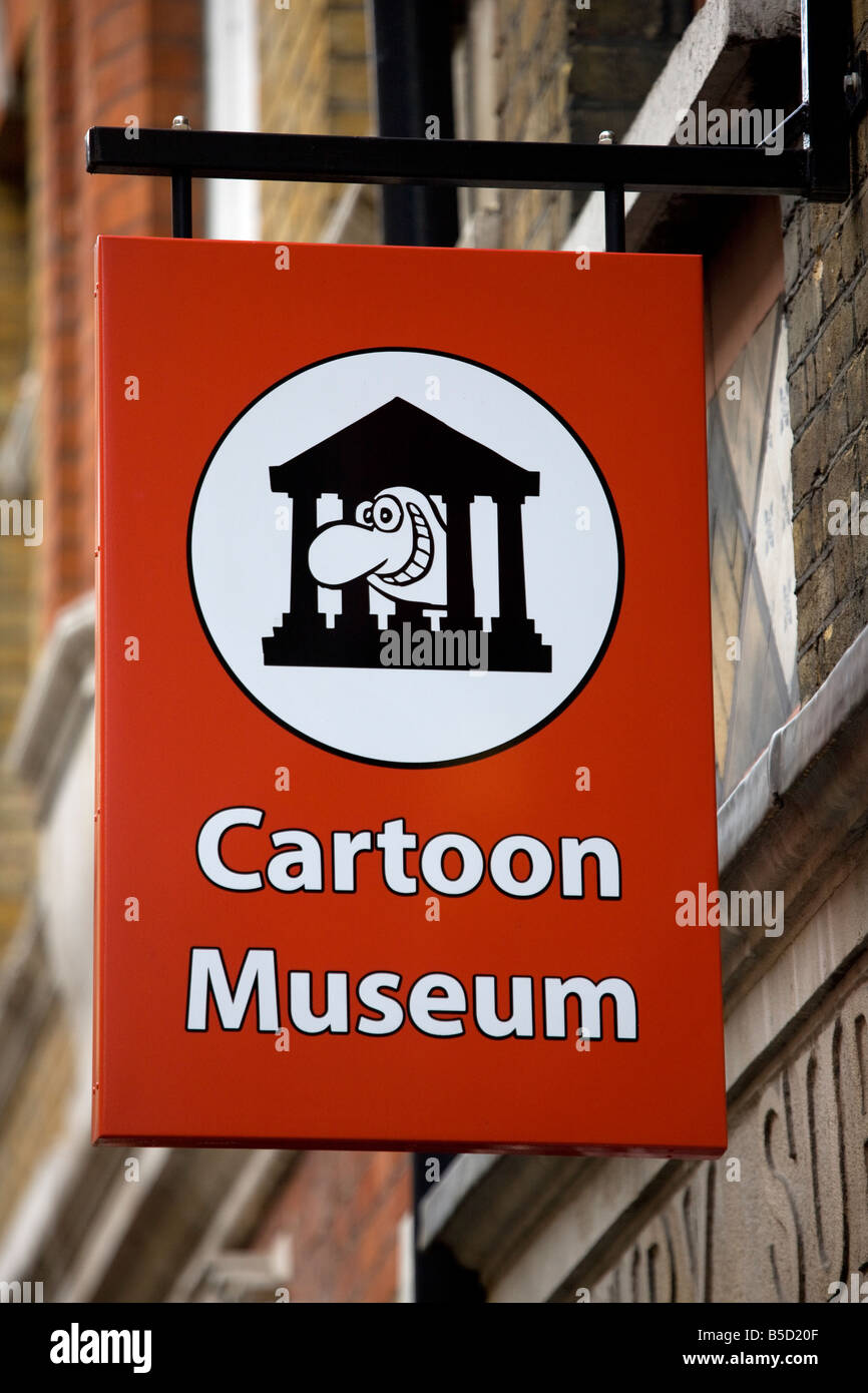 Cartoon Museum Little Russell Street London Stock Photo